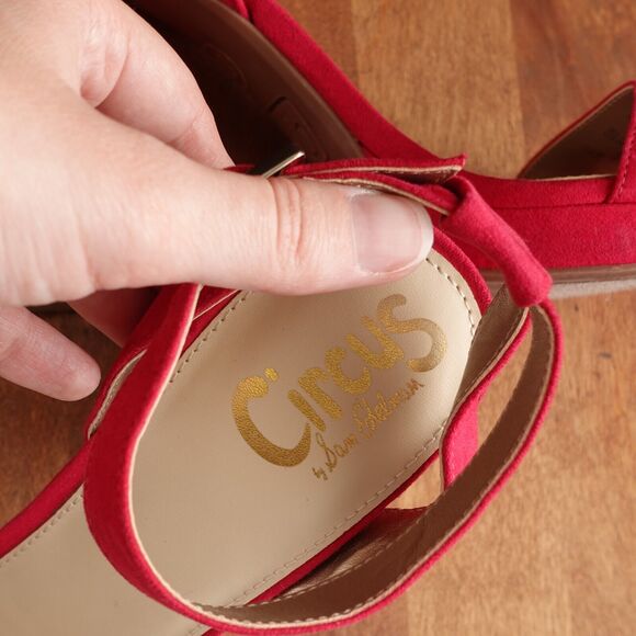 Sam Edelman Circus Heels Womens SZ 8.5 Pink Strappy Ankle Wrap Shoes Barbiecore - Picture 13 of 14